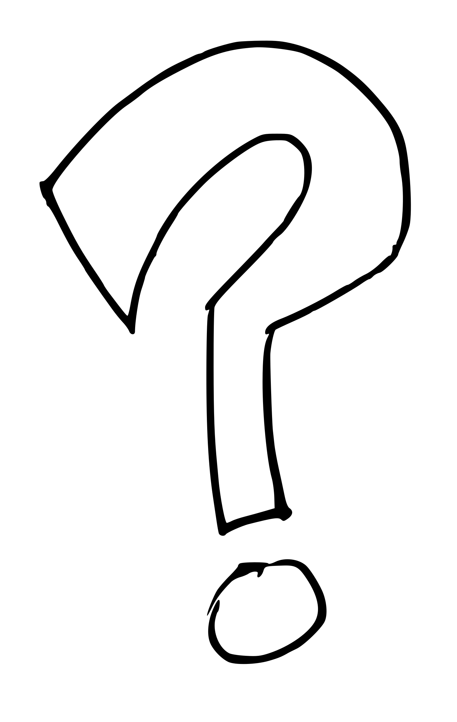1522x2400 Clipart - Question Mark Sketch