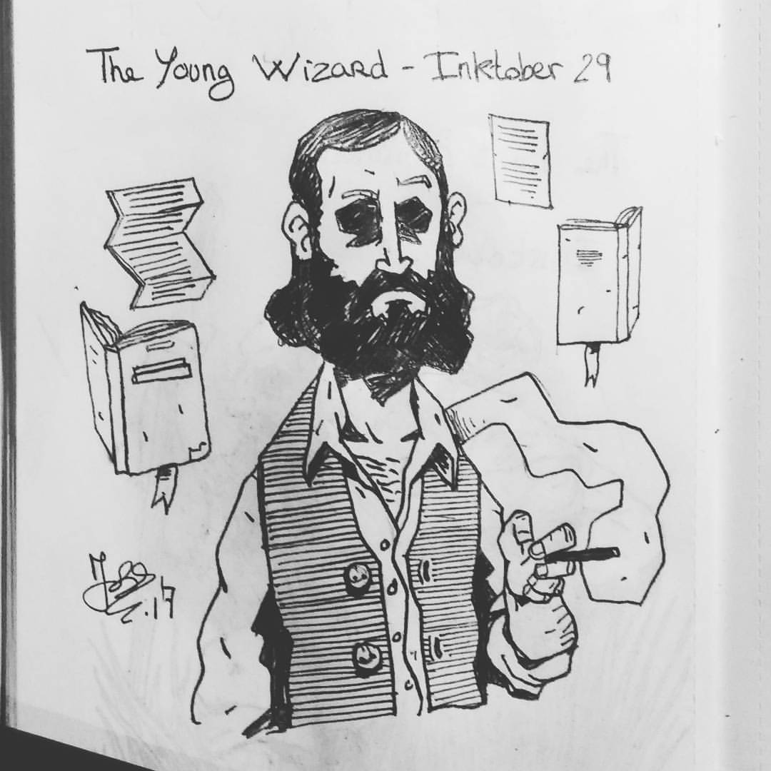 1080x1080 Marc Brouillon Inktober 29 - Question Sketch