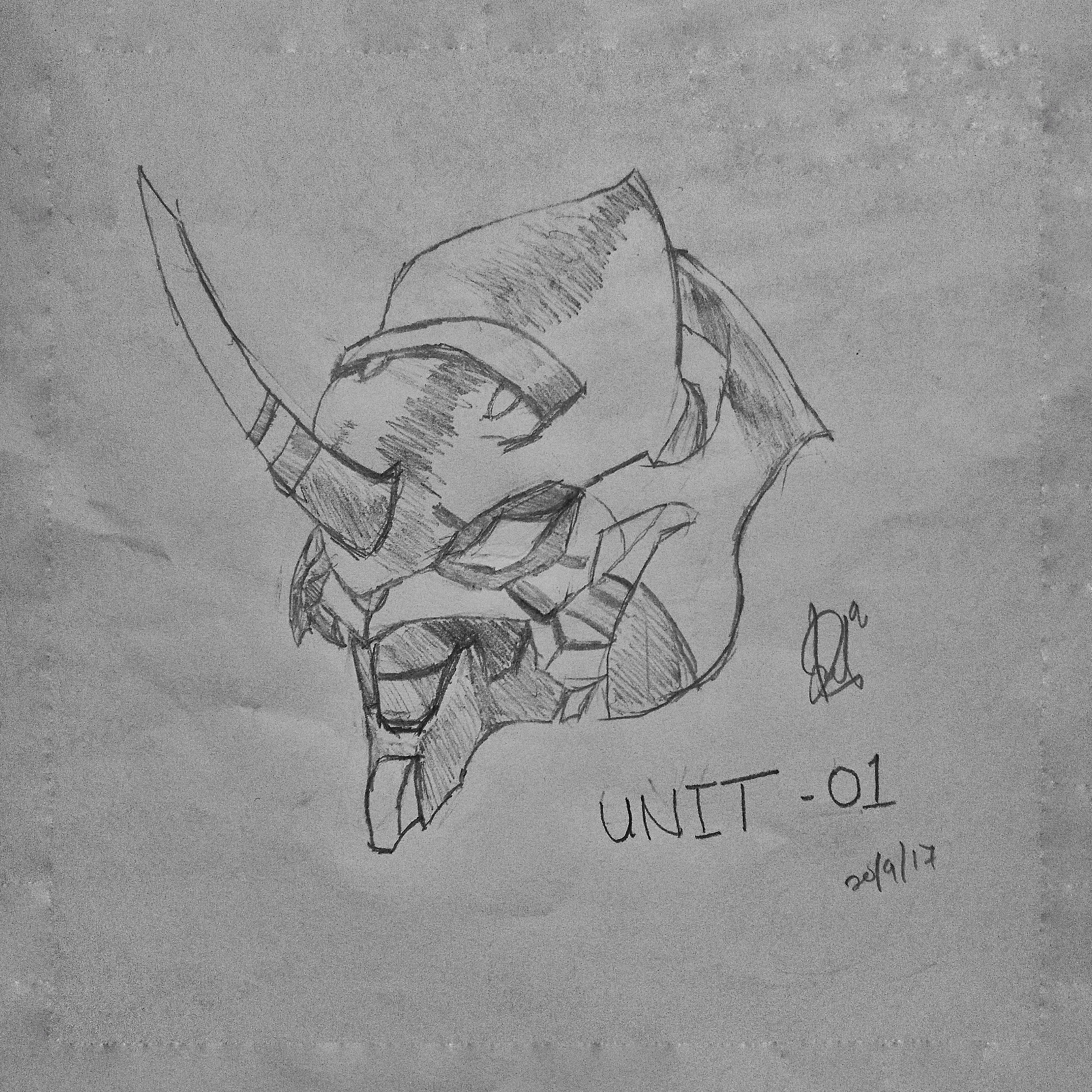 3422x3422 My Quick Sketch Of Evangelion Unit 01. Forgive My Crappy Shading - Quick Sketch Artist