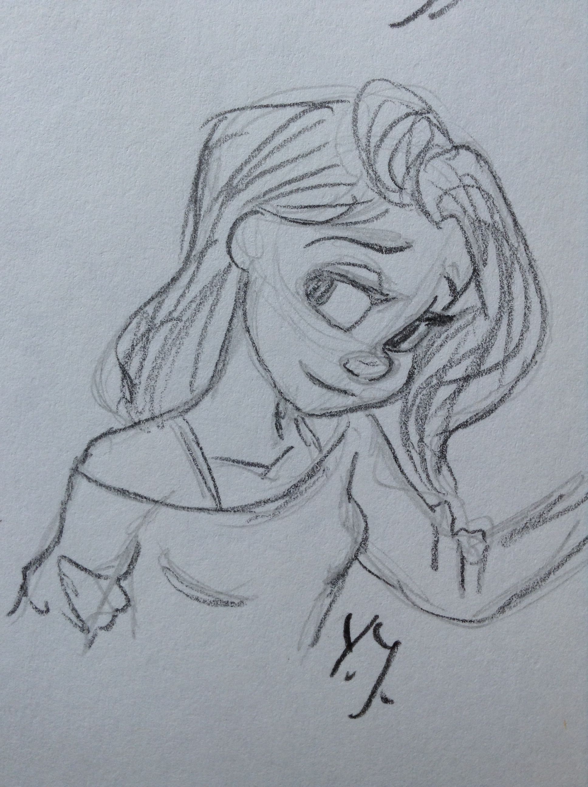 1936x2592 Quick Sketch Of A Girl. By Yenthe Joline. Art - Quick Sketch Ideas