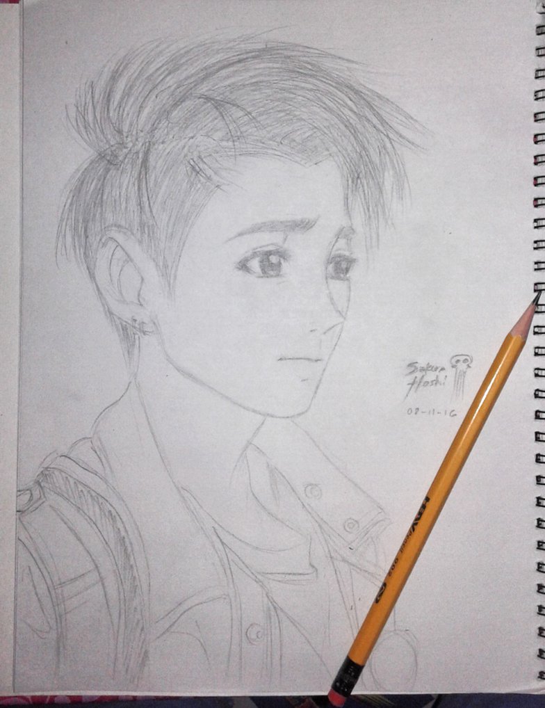 784x1018 Quick Animu Sketch Of An Online Friend By Whereismyeraser On - Quick Sketch Online