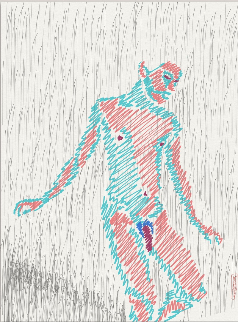 800x1079 Artwork By Karl Wall - Quick Sketch Online