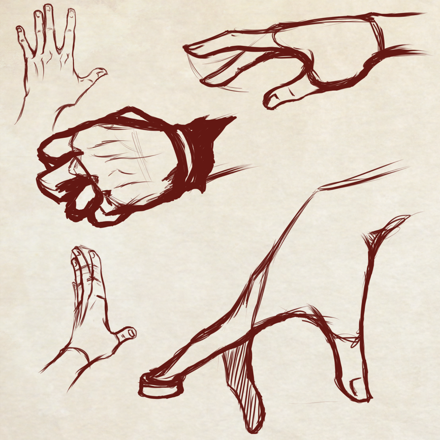 894x894 Quick Hands Practice - Quick Sketch Practice