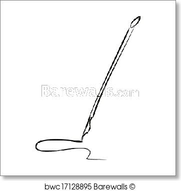 362x382 Art Print Of Fountain Pen Sketch Barewalls Posters Amp Prints - Quill Pen Sketch