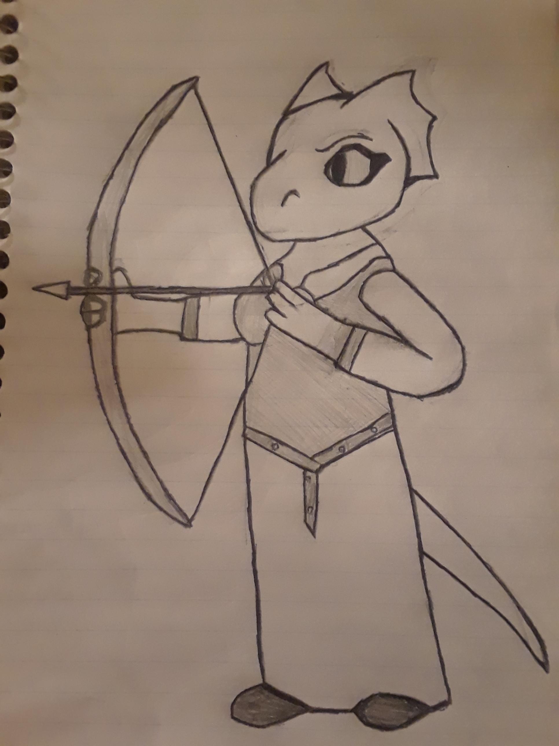 1932x2576 Image 4699 Marksman Action Pose Artisttoxic Characterquill - Quill Sketch