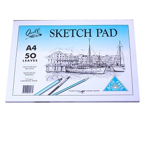 300x300 Quill Sketch Pad A4 50 Leaf - Quill Sketch
