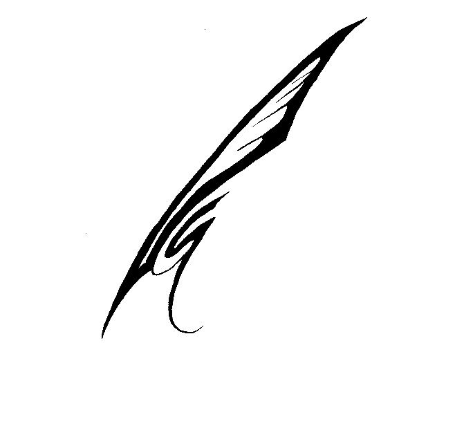 671x645 Sketch Black Quill Tattoo - Quill Sketch