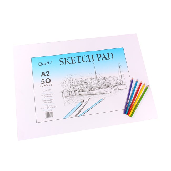 650x650 Sketch Pad Quill A2 Acid Free 50lf Skout Office Supplies - Quill Sketch