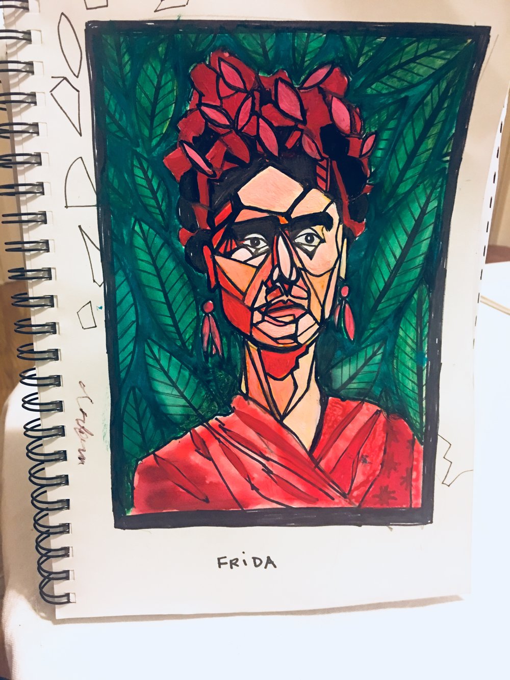 1000x1333 Frida Quilt Sketch Suzanah Furtick - Quilt Sketch
