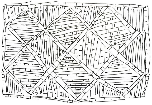640x444 Quilt Pattern Sketches ~ Stones And Diamonds - Quilt Sketch