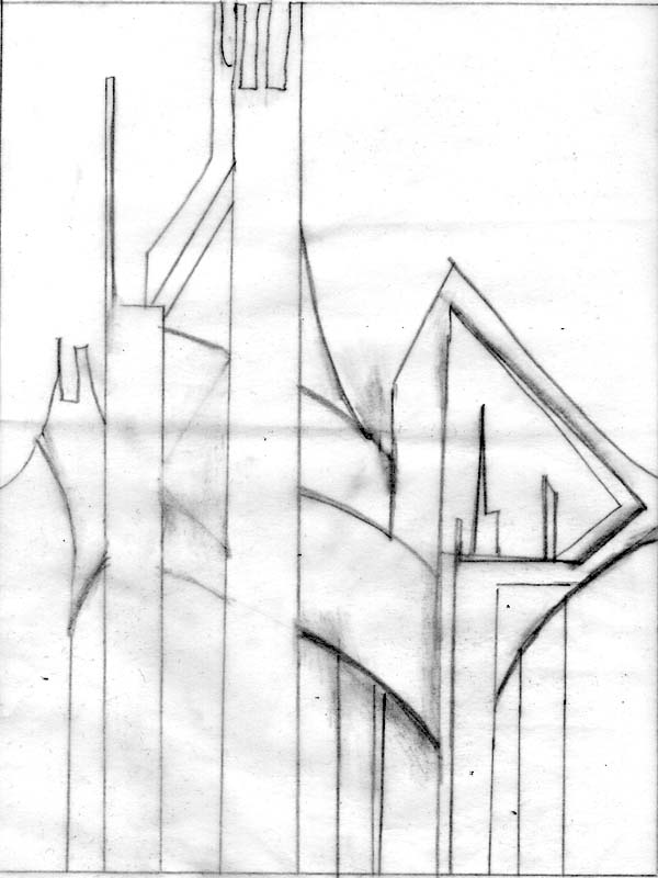 600x800 Art And Quilts, Cogitations Thereon From Inspiration To Sketch To - Quilt Sketch