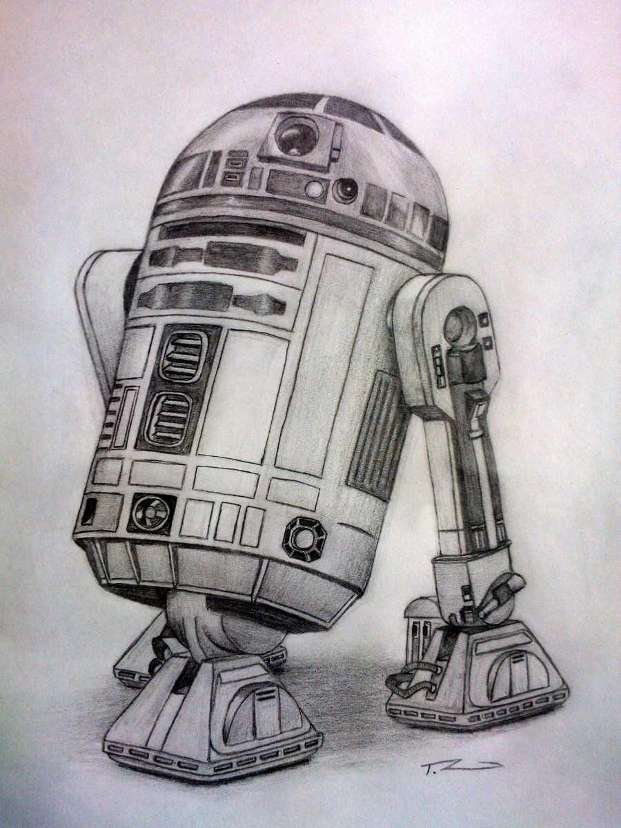 900x1200 R2d2 Sketch ~giant Iceberg Tattoos - R2d2 Sketch