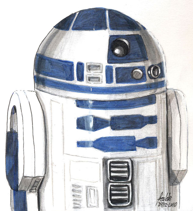 633x691 R2d2 Sketch By Fedde - R2d2 Sketch