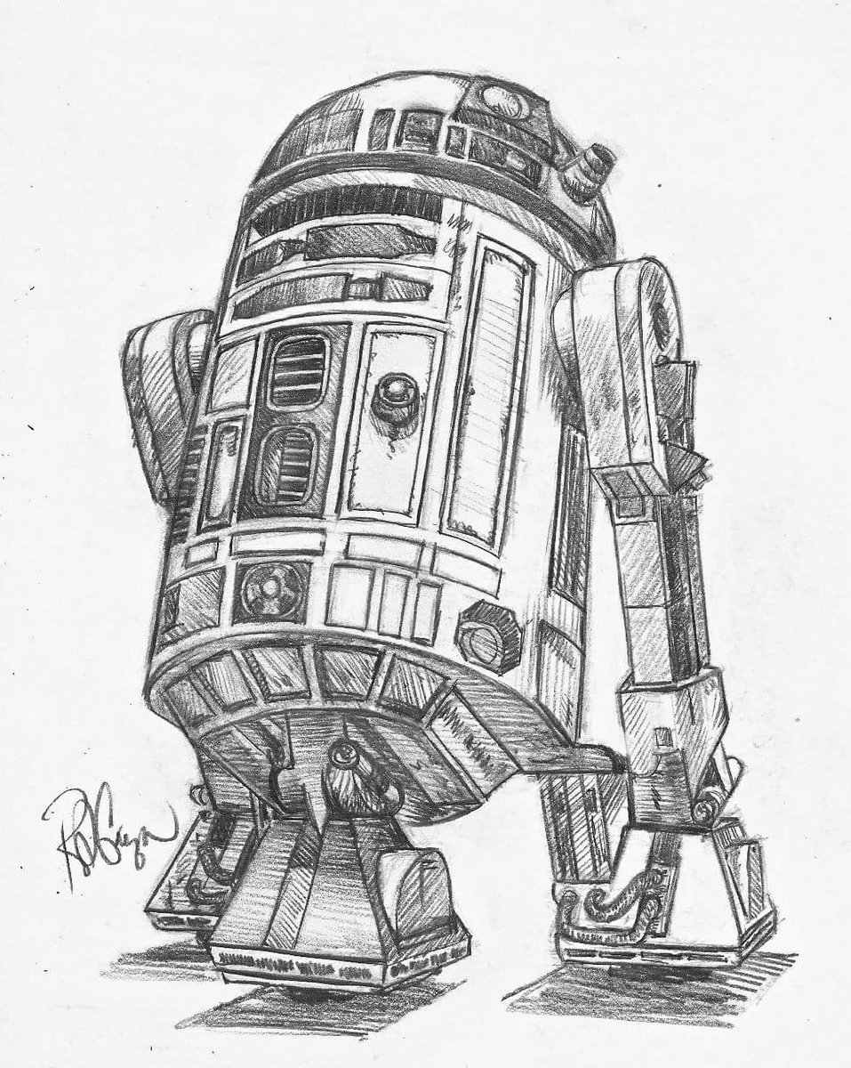 957x1200 Handdrawnsketch Hashtag On Twitter - R2d2 Sketch