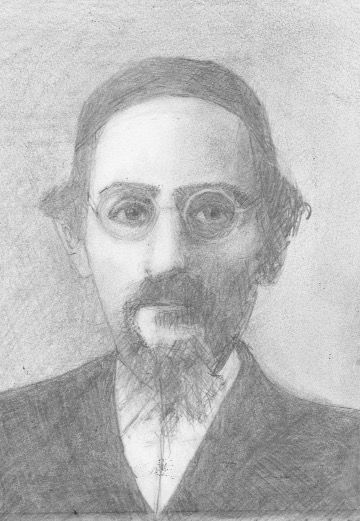 360x521 Rabbi Yehuda Ashlag, Judaica Paintings And Drawings - Rabbi Sketch