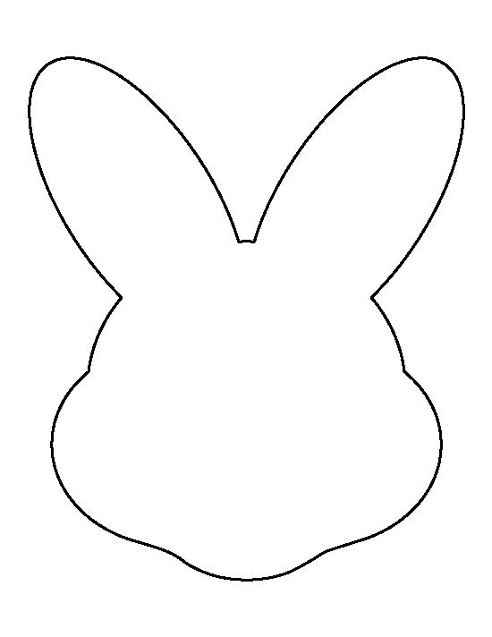 550x712 Bunny Clipart Rabbit Outline - Rabbit Outline Sketch