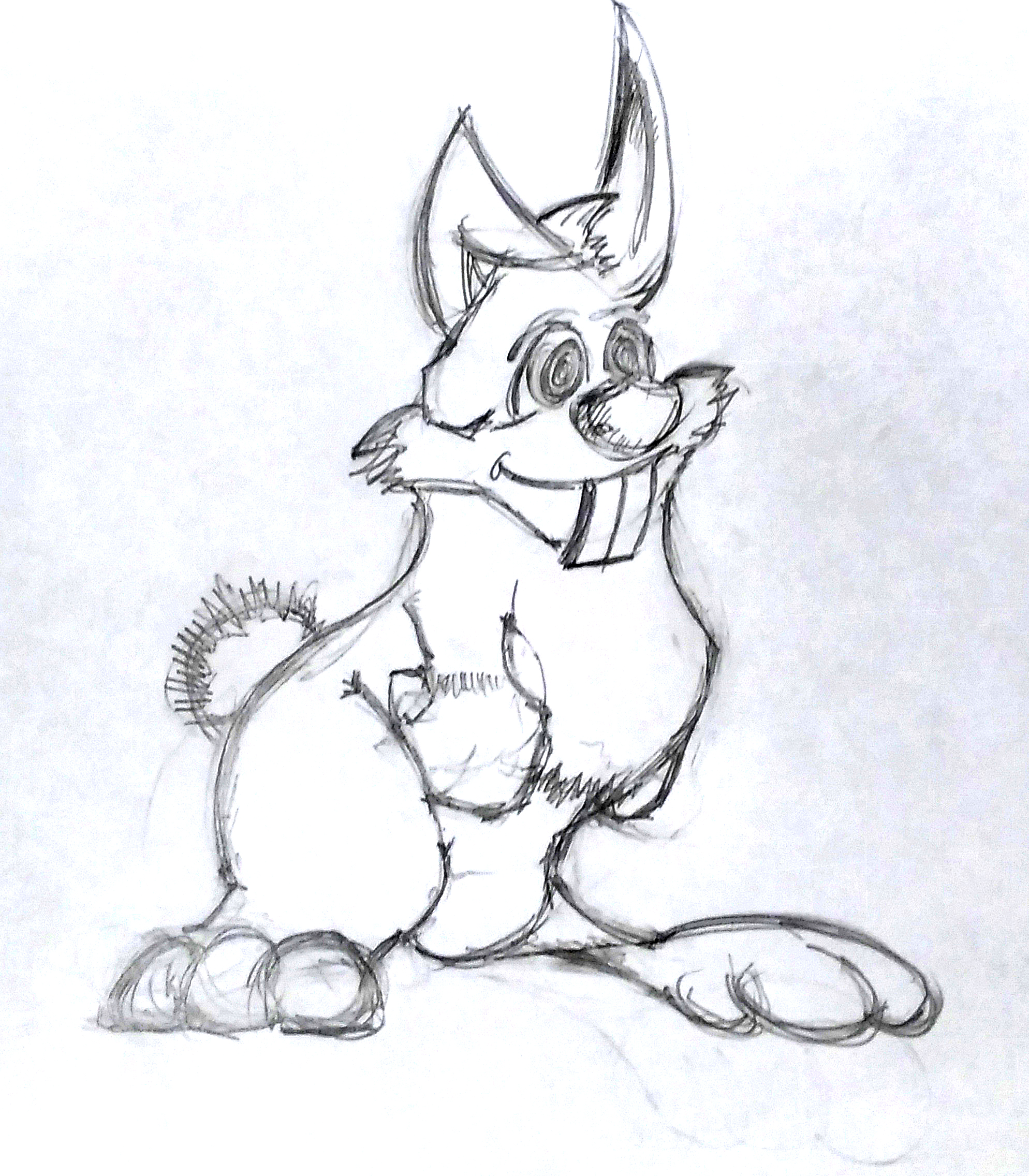 1988x2272 Character Rabbit Sketch With Pencil Tim 2d Artist - Rabbit Sketch Images