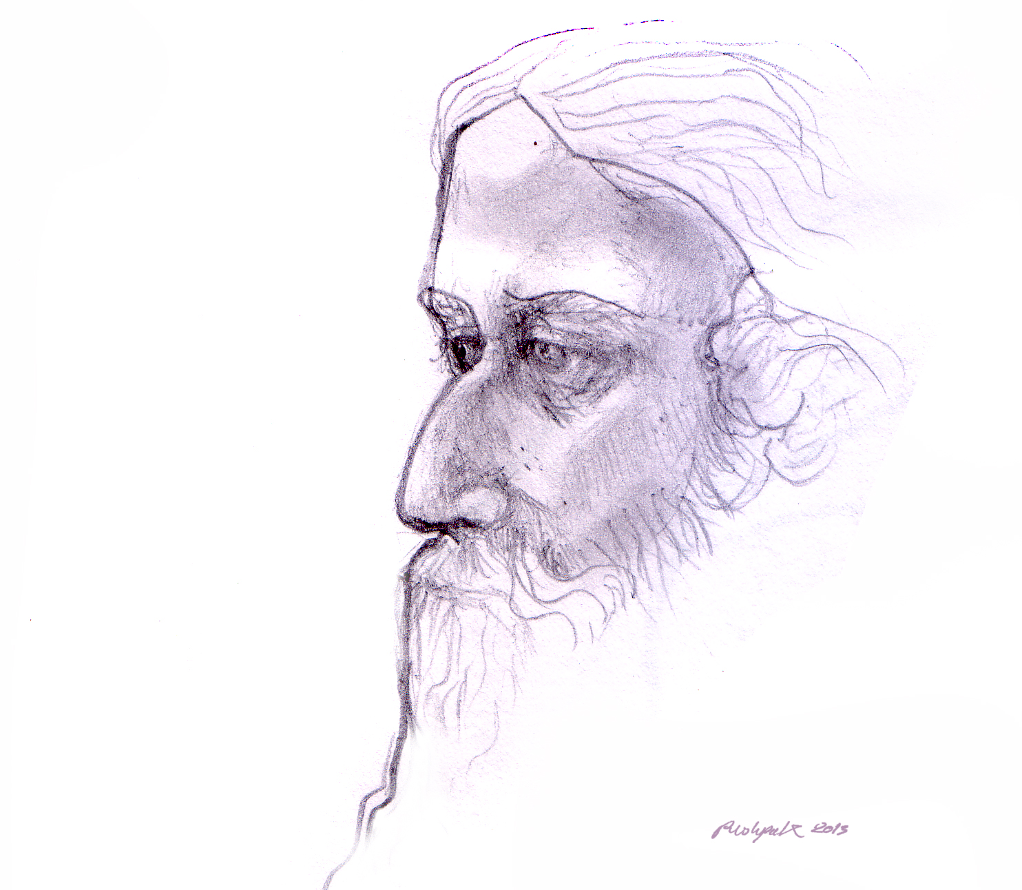 Rabindranath Tagore Sketch at Explore collection