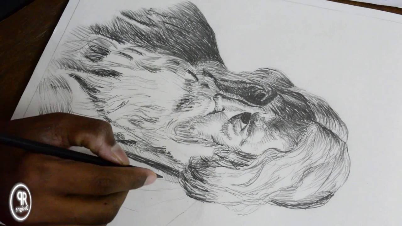 1280x720 Speed Art - Rabindranath Tagore Sketch