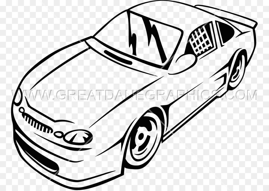 900x640 Car Line Art Drawing Sketch - Race Car Sketch