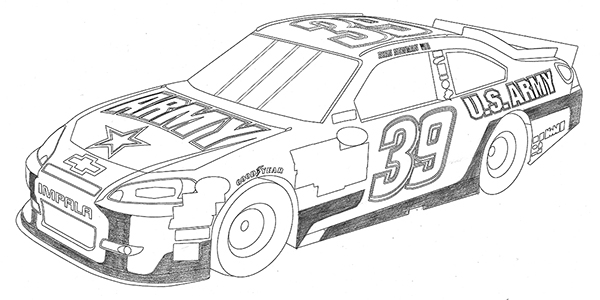 600x300 U.s. Army Racing 2013 Car Designs - Race Car Sketch
