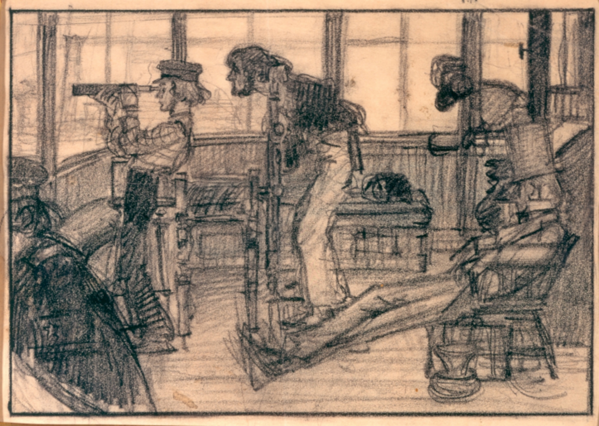 1998x1423 Steamboat Race On The Connecticut Norman Rockwell Vallejo Demo - Race Sketch