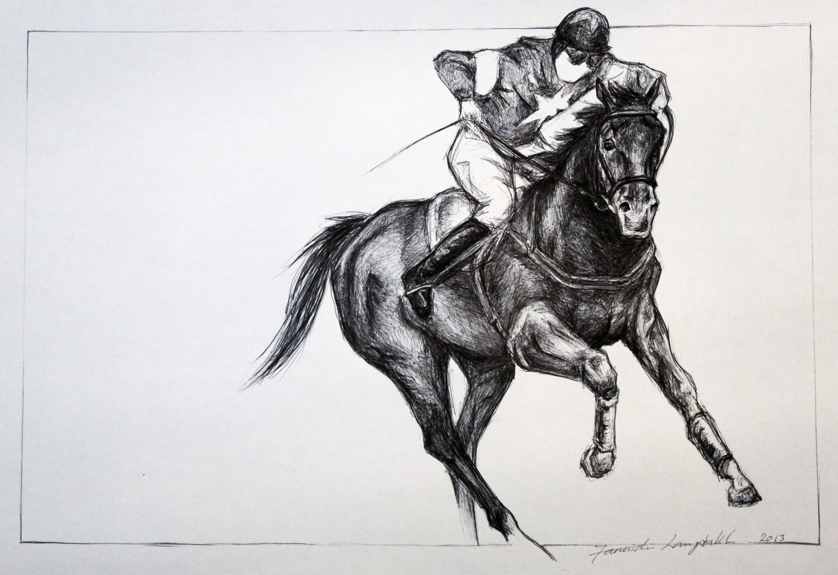 3248x2232 Racehorses, Or How My Day Job Inspired My Art Jlangsbakken - Racehorse Sketch