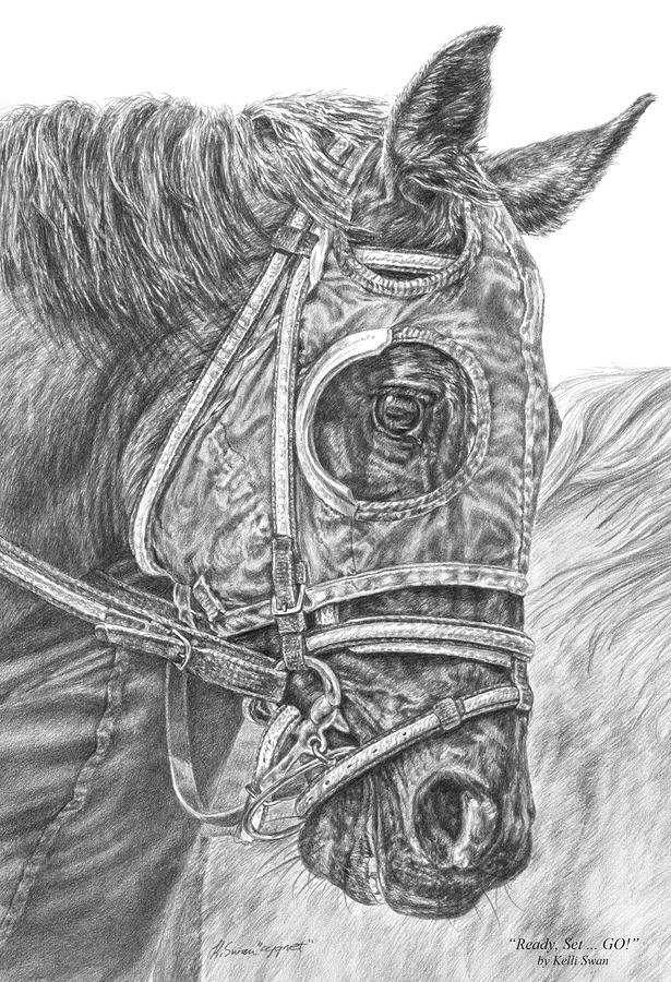 615x900 Ready Set Go - Racehorse Sketch
