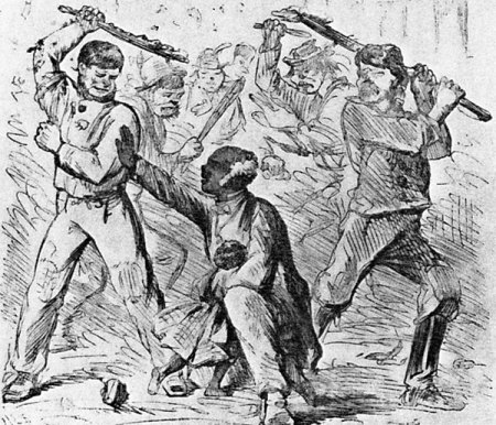 450x386 Racism In The Civil War North - Racism Sketch