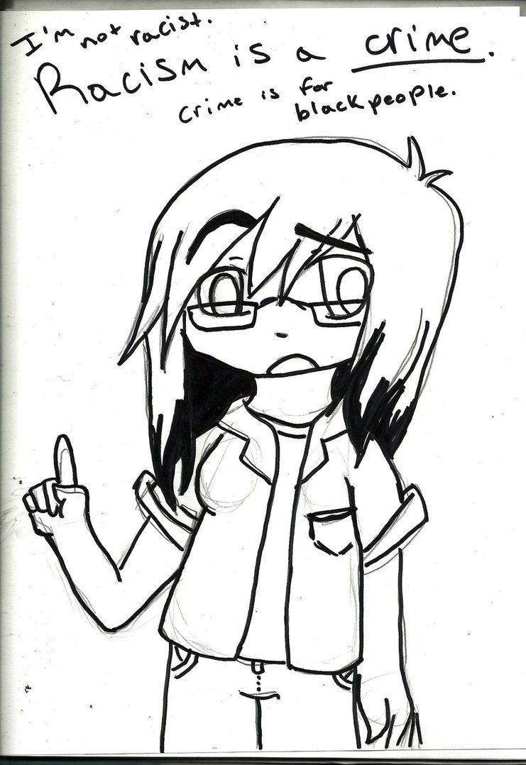 741x1078 Racism Sketch By Lumpkinz - Racism Sketch