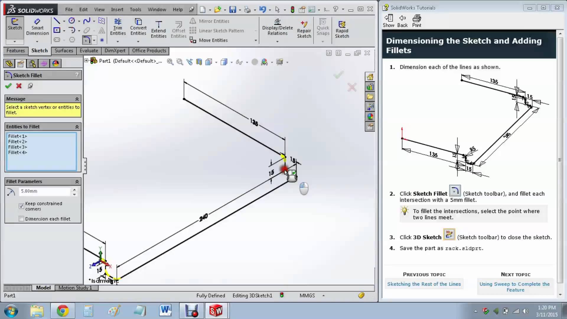 1920x1080 Solidworks Tutorial Oven Rack - Rack Sketch
