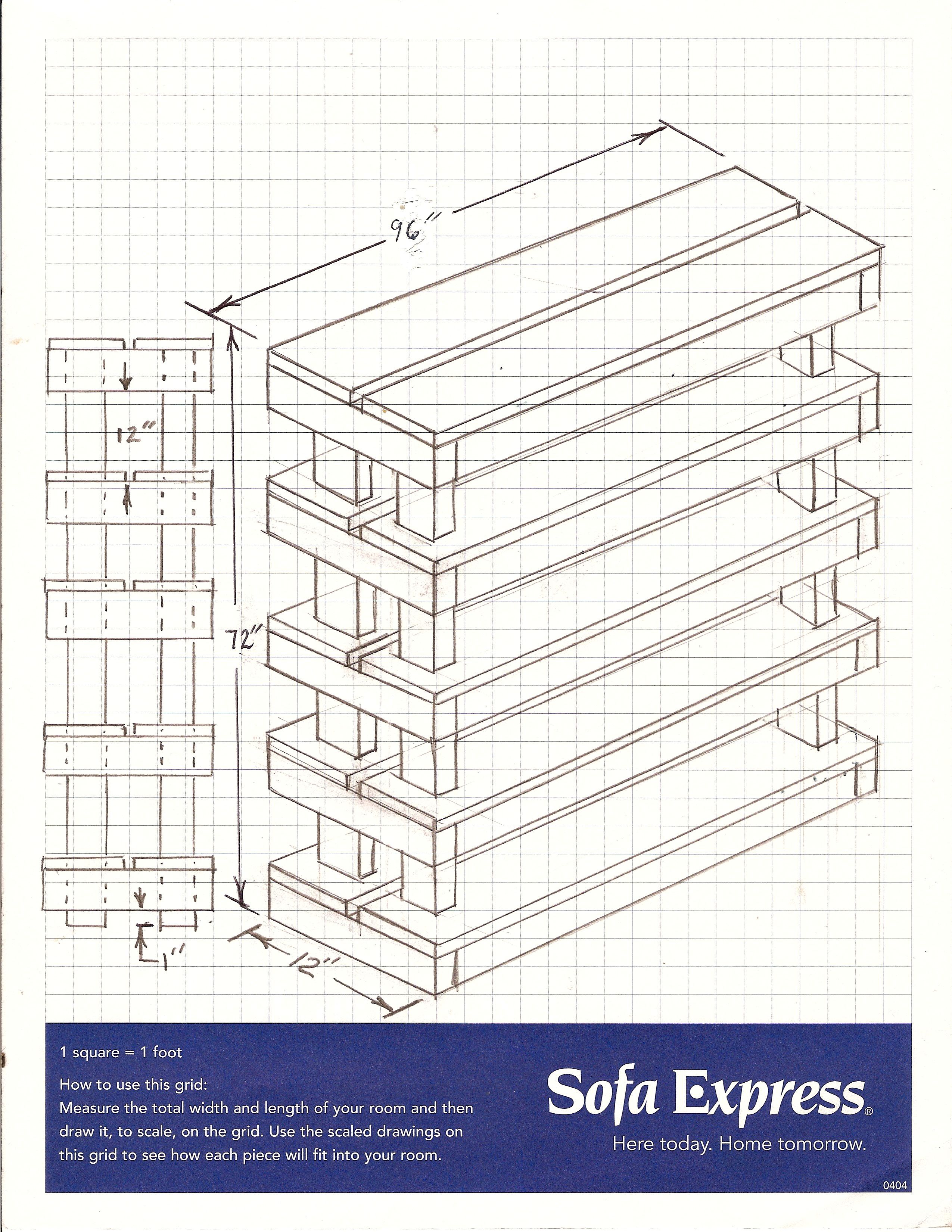 2550x3300 Planning Sketch For Shoe Rack Design - Rack Sketch