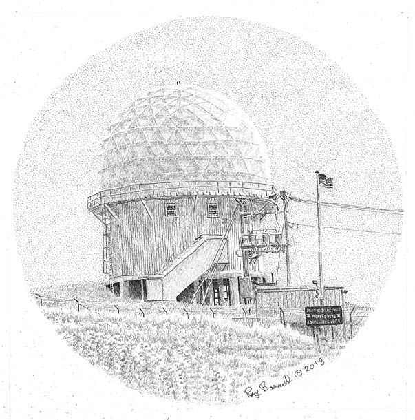 603x610 Peaceful Murphy Dome Was Once A Cold War Radar Surveillance Site - Radar Sketch