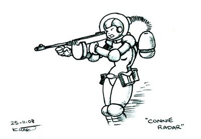 400x277 The Comicbook Factory Connie Radar Sketch - Radar Sketch