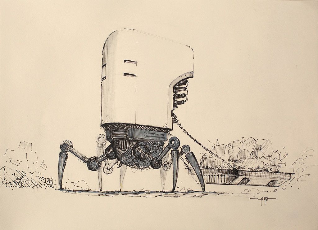 1024x743 This Robot Functions As A Mobile Sonic Radar. Ampnbspi Used Artline - Radar Sketch