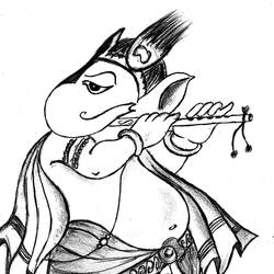 250x250 Radha Krishna Drawings For Sale Buy Original Radha Krishna - Radha Krishna Sketch