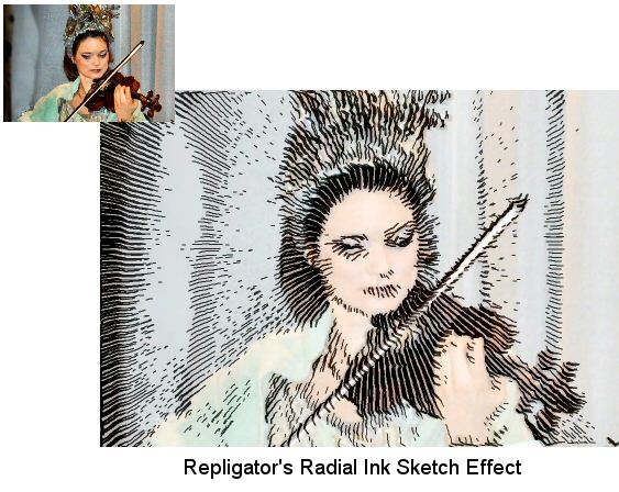563x448 How To Get A Watercolor And Ink Sketch Effect. - Radial Sketch