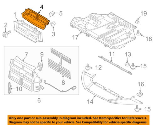 500x399 Ford Oem 12 16 Focus Radiator Core Support Deflector Superi - Radiator Sketch