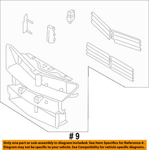 299x300 Lincoln Ford Oem 15 16 Mkc Radiator Grille Shutter Ej7z8475a Ebay - Radiator Sketch