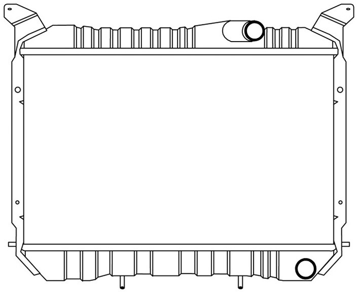 706x578 Modifications Planned 1987 300zx Turbo - Radiator Sketch
