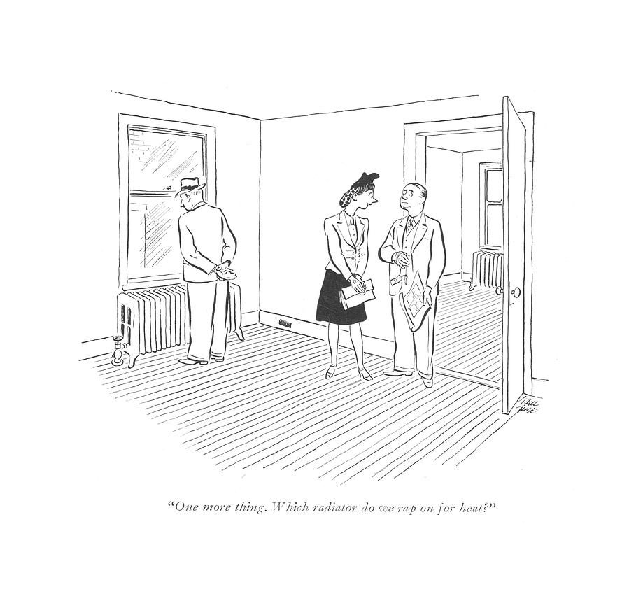 899x849 One More Thing. Which Radiator Do We Rap Drawing By Carl Rose - Radiator Sketch