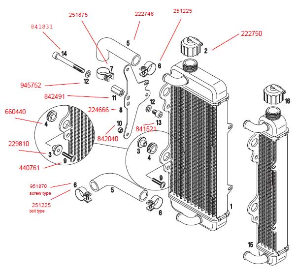 603x555 Radiator With Thermostat (Aluminum) - Radiator Sketch