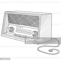 200x200 Sketch,radio, Fm Stock Vectors - Radio Sketch