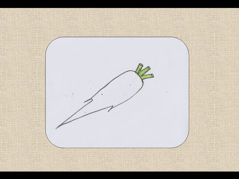 480x360 How To Draw A Radish For Kids - Radish Sketch