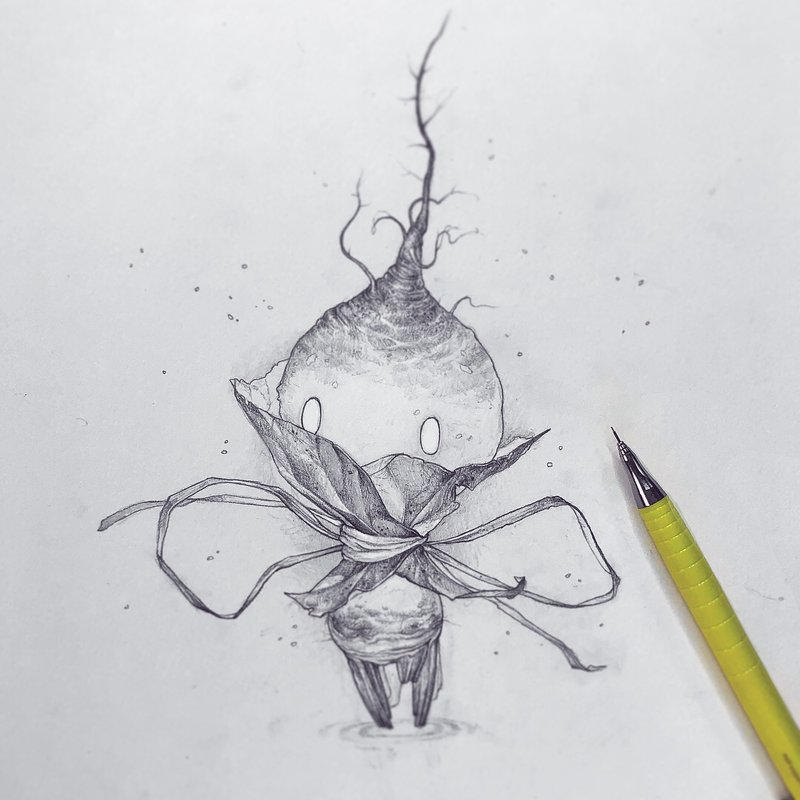 800x800 Lil Radish Sprite By Tvonn9 - Radish Sketch