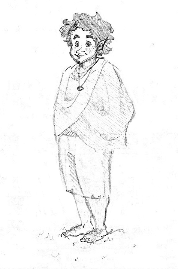 593x895 Frodo Sketch By Radish Slippers - Radish Sketch
