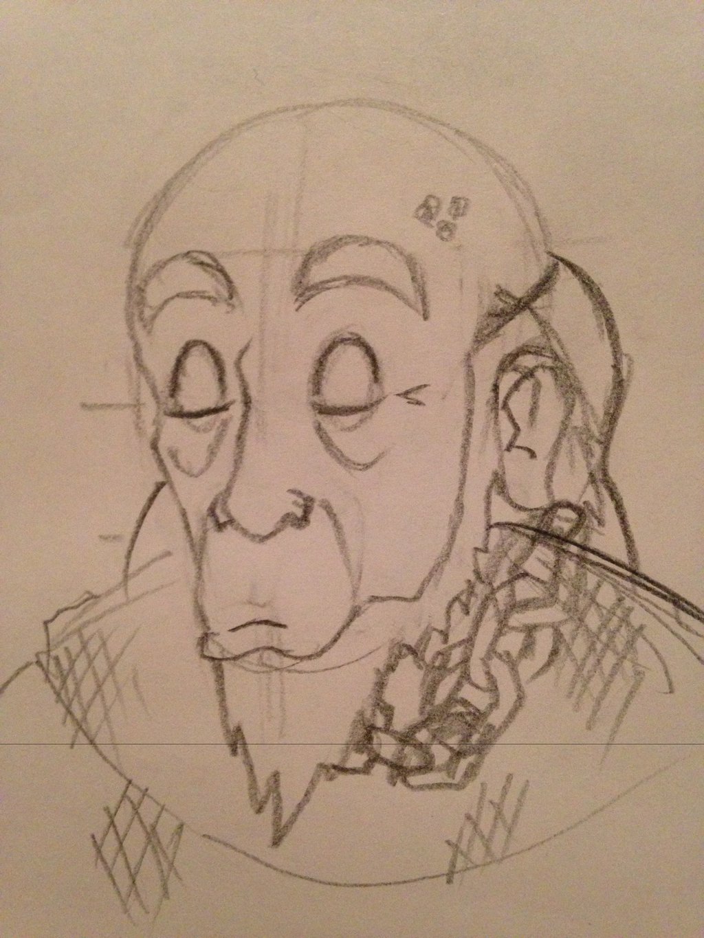 1024x1365 Humanized Rafiki Sketch By Albus90 - Rafiki Sketch