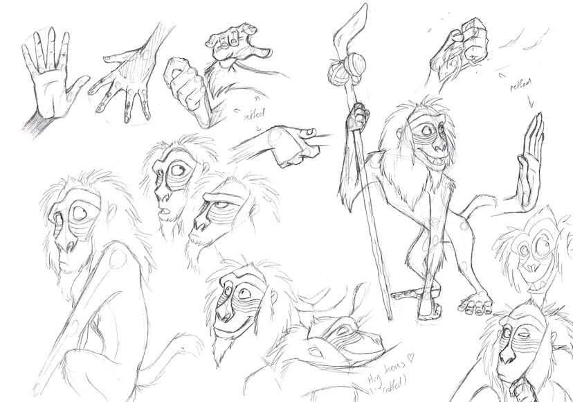 828x580 Rafiki Sketches By Atarial - Rafiki Sketch