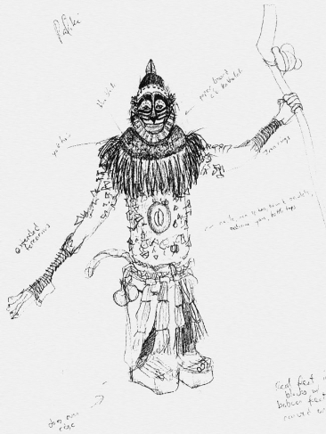 366x487 The Lion King - Rafiki Sketch