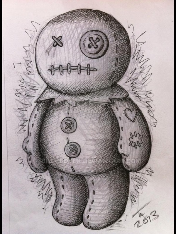 600x800 Voodoo Doll Scarecrow Rag Doll Sketch By Billyboyuk - Rag Doll Sketch
